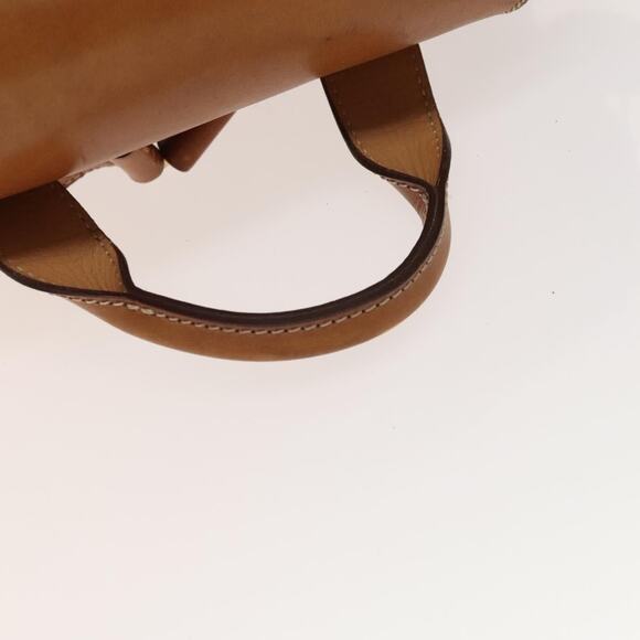 CELINE Macadam Canvas Backpack Pvc Leather Brown Gold - Picture 7 of 13